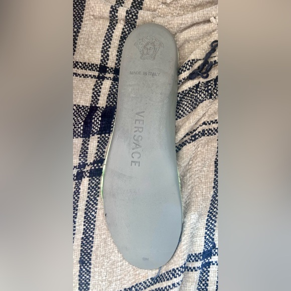 VERSACE MENS NEON ORANGE CHAIN REACTION SNEAKERS - Size 46 - $995 - Picture 12 of 14